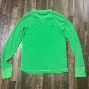 Vintage fit American Eagle Outfitters Bright Green Knit Top